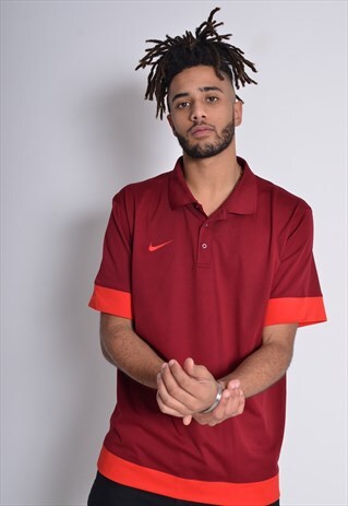 VINTAGE NIKE POLO SHIRT RED