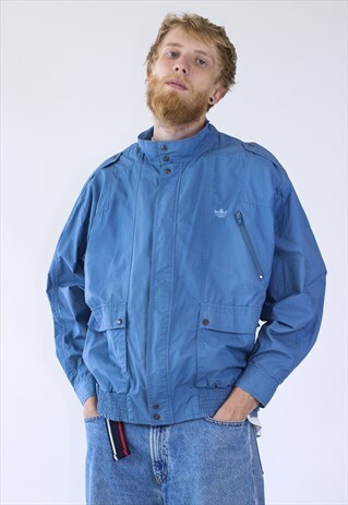 VINTAGE MENS ADIDAS ORIGINALS HARRINGTON WINDBREAKER JACKET