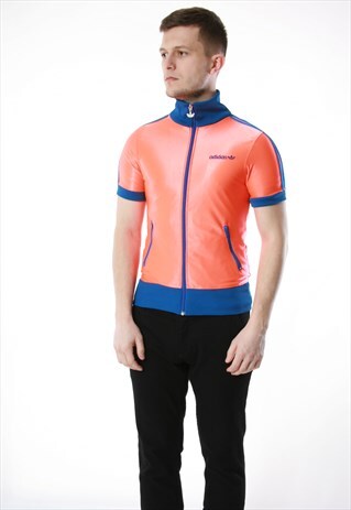 90S VINTAGE ADIDAS TRACK SHORT SLEEVES JACKET 13297