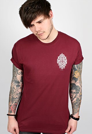 LOCK MAROON T-SHIRT