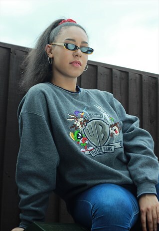 WARNER BROS LOONY TOONS GREY SWEATSHIRT