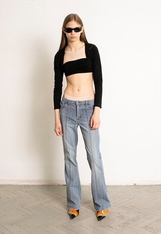 Vintage Y2K Low Waisted Jeans Faded