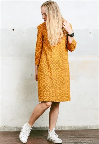 VINTAGE 60S FLORAL PATTERNED DRESS