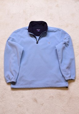 Vintage Gant Sport Blue 1/4 Zip Fleece Jacket