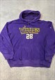 REEBOK NFL HOODIE MINNESOTA VIKINGS PETERSON SWEATSHIRT