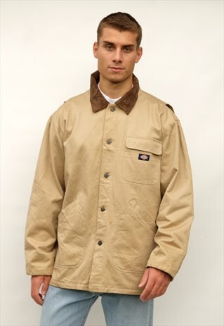 VINTAGE DICKIES WORKWEAR JACKET, BEIGE