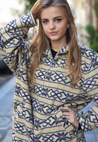 VINTAGE 90S MULTICOLOR LIGHT FLEECE SNOWBOARD JACKET