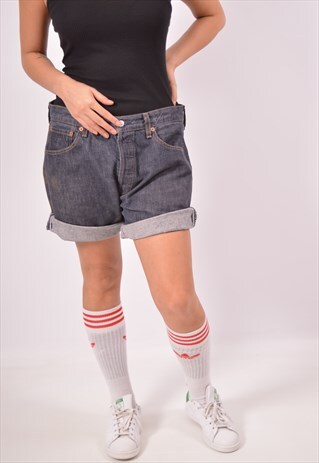 VINTAGE LEVI'S 501 DENIM SHORTS NAVY BLUE
