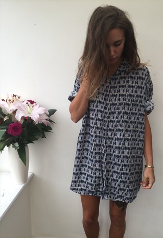 CRAZY PATTERN OVERSIZED UNISEX RETRO VINTAGE FESTIVAL SHIRT