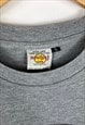 HARD ROCK CAFE MEN'S GREY AND YELLOW T-SHIRT