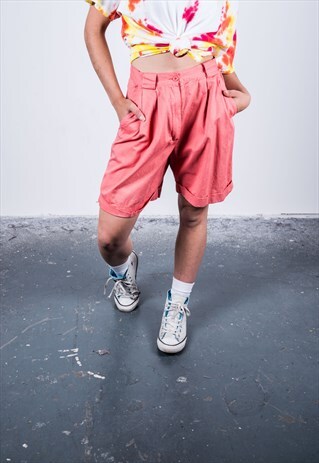 VINTAGE 1990S PINK HIGH-WAISTED SHORTS