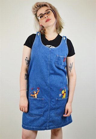 VINTAGE 90'S DISNEY 'WINNIE THE POOH' PINAFORE DRESS