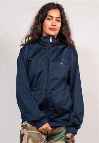 90'S VINTAGE NAVY BLUE NIKE TRACKSUIT JACKET