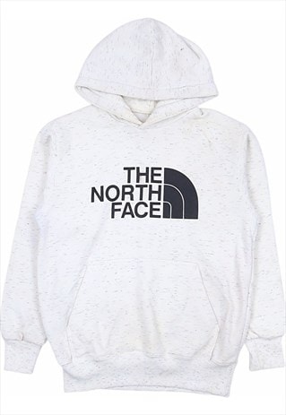 Vintage 90's The North Face Hoodie Spellout Pullover Beigen 