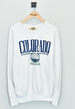 Vintage 1989 Colorado Sweatshirt Grey Large