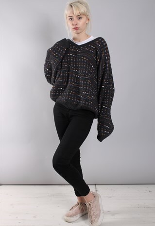 VINTAGE SLOUCHY ABSTRACT JUMPER