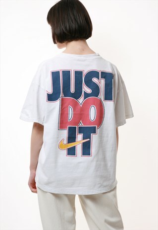 90S NIKE JUST DO IT VINTAGE COTTON T-SHIRT 17282