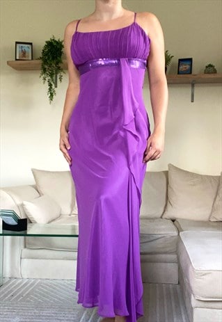 Y2K DEBUT PURPLE EVENING DRESS