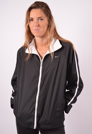 VINTAGE NIKE TRACKSUIT TOP JACKET BLACK