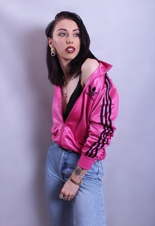 PINK ADIDAS TRACK TOP
