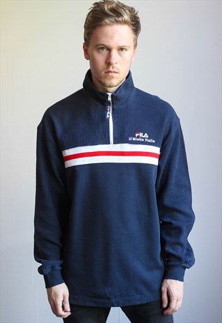 VINTAGE FILA HALF ZIP SWEATSHIRT