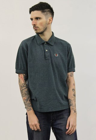 VINTAGE 1990S GREEN TOMMY HILFIGER POLO SHIRT