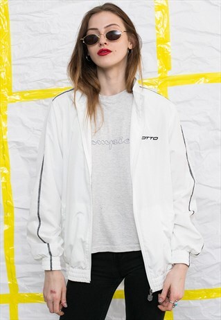 VINTAGE WHITE WINDBREAKER