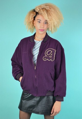 VINTAGE 90'S 'AMERICA' VARSITY JACKET