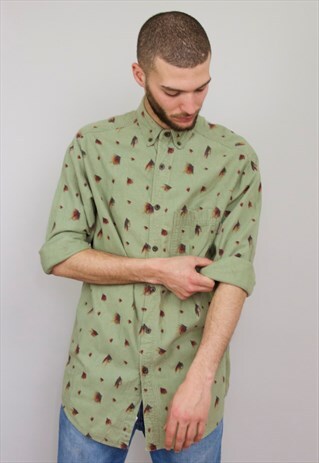 VINTAGE 90S WOOLRICH PATTERNED SHIRT