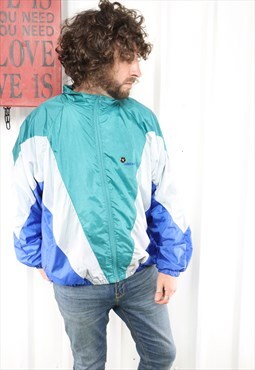 Vintage 90's ADIDAS full zip jacket, xl ,front spell out