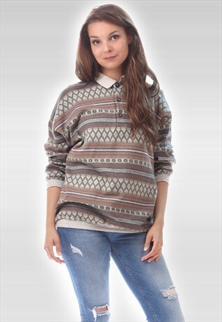 VINTAGE 90S AZTEC PRINT JUMPER