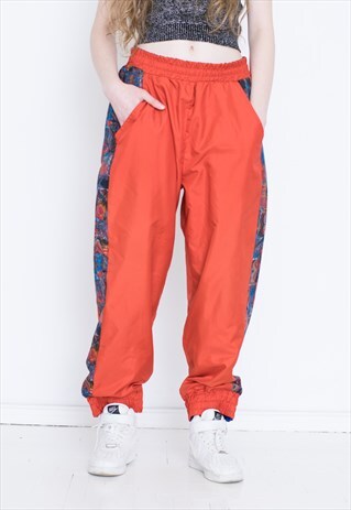 VINTAGE RED RETRO TROUSERS