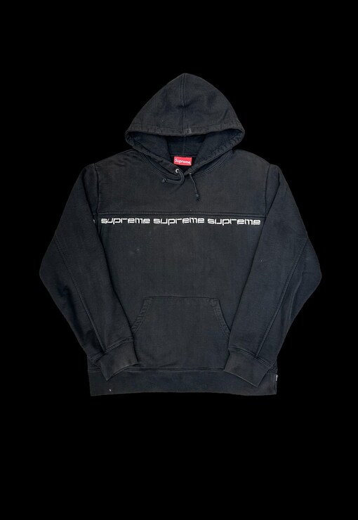 SUPREME 2023 SS WEST HOLLYWOOD BOX LOGO HOODED SWEATSHIRT BLACK S-XL DS OG  ALL