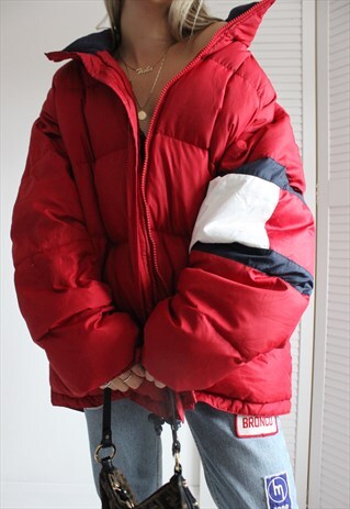 VINTAGE 90S TOMMY HILFIGER PUFFER WINDBREKER JACKET