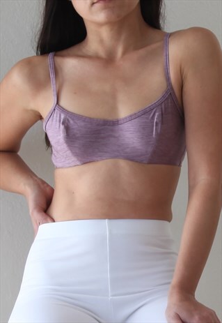 LILAC PURPLE STRETCH BUSTIER BRA,UNDERWEAR TOP.