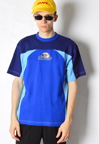 VINTAGE 90S BLUE KIMI RAIKKONEN F1 T-SHIRT