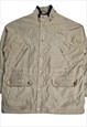 Barbour T700 Fulbourn Jacket Fleece Lined In Beige Size XL