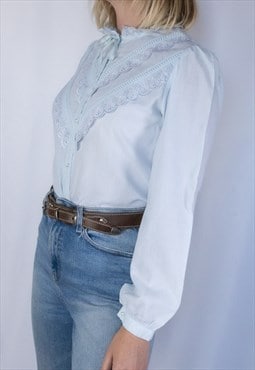 Baby blue western shirt