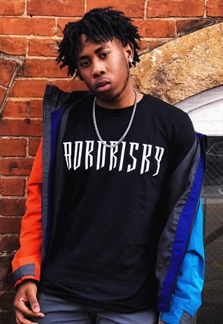 BORN RISKY APPAREL BLACK T-SHIRT