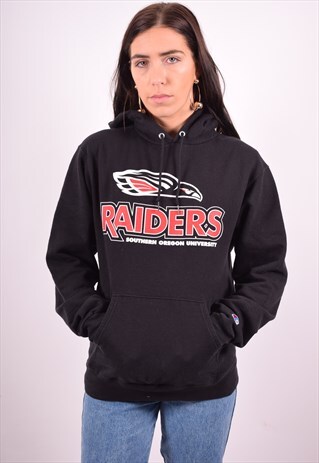 CHAMPION OREGON RAIDERS WOMENS VINTAGE HOODIE JUMPER SMALL