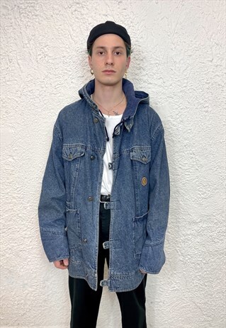 TRUSSARDI JEANS DENIM PARKA