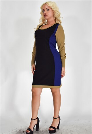 LOVE MOSCHINO VINTAGE CASUAL DRESS BLACK