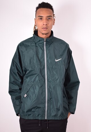 NIKE MENS VINTAGE JACKET XL GREEN 90S