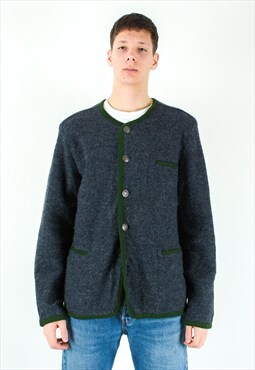 Alpenzauber trachten UK 46 US Blazer Boiled Wool Jacket Coat