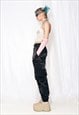 VINTAGE CARGO TROUSERS 90S SHINY GORPCORE UTILITY PANTS