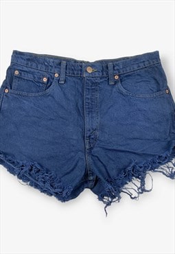 Vintage levi's 550 cut off denim shorts blue w34 BV16232M