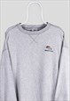 Vintage NFL Grey Sweatshirt Denver Broncos Striped XL