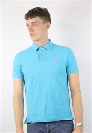 VINTAGE POLO RALPH LAUREN TURQUOISE POLO SHIRT