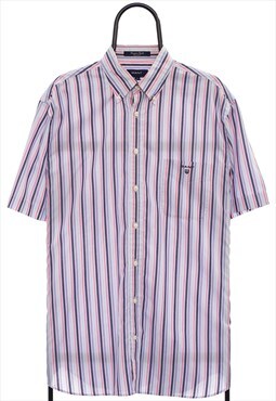 Vintage Gant Striped Short Sleeve Shirt Mens