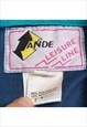 VINTAGE ANDE COLOURBLOCK VELOUR LOOK JACKET MENS